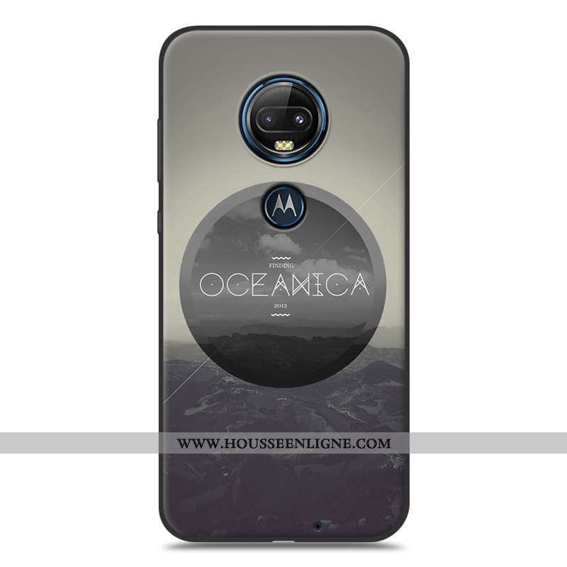 Housse Moto G7 Plus Personnalité Créatif Silicone Fluide Doux Téléphone Portable Charmant Tendance R
