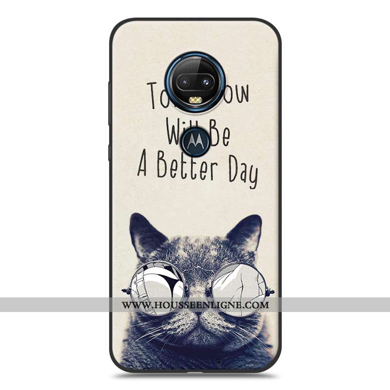 Housse Moto G7 Plus Personnalité Créatif Silicone Fluide Doux Téléphone Portable Charmant Tendance R