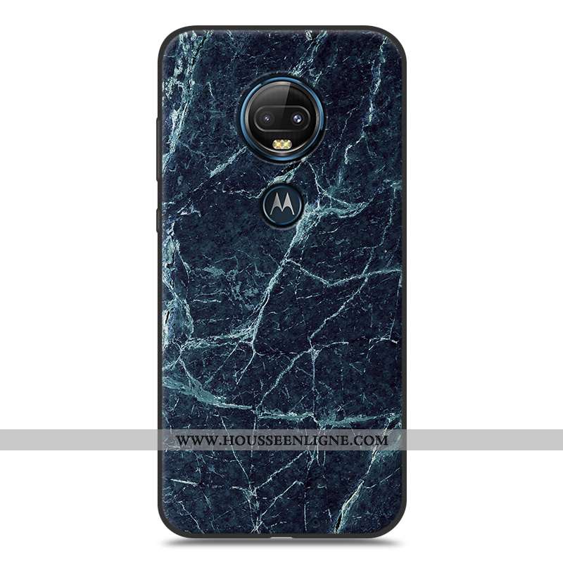 Housse Moto G7 Plus Protection Créatif Simple Blanc Modèle Fleurie Étui En Bois Blanche