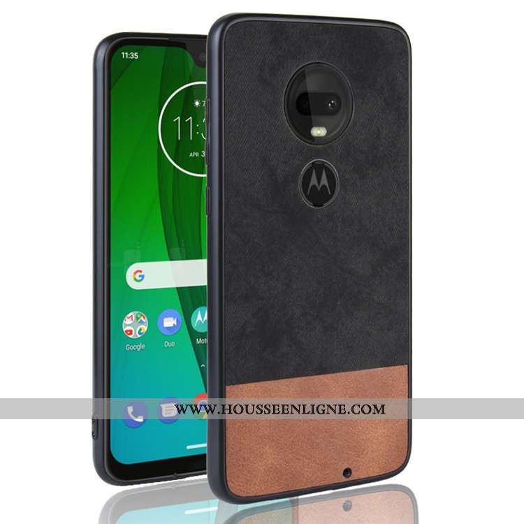 Housse Moto G7 Plus Protection Incassable Tout Compris Téléphone Portable Étui Noir Coque