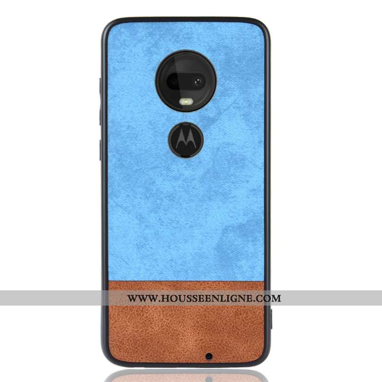 Housse Moto G7 Plus Protection Incassable Tout Compris Téléphone Portable Étui Noir Coque
