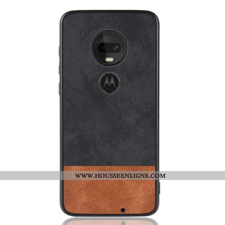 Housse Moto G7 Plus Protection Incassable Tout Compris Téléphone Portable Étui Noir Coque