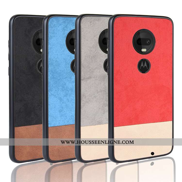Housse Moto G7 Plus Protection Incassable Tout Compris Téléphone Portable Étui Noir Coque