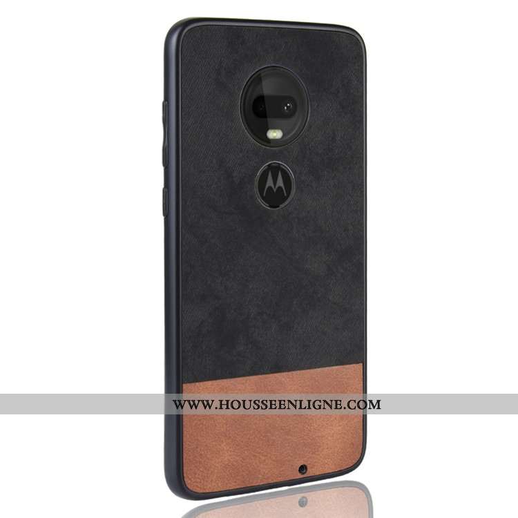 Housse Moto G7 Plus Protection Incassable Tout Compris Téléphone Portable Étui Noir Coque