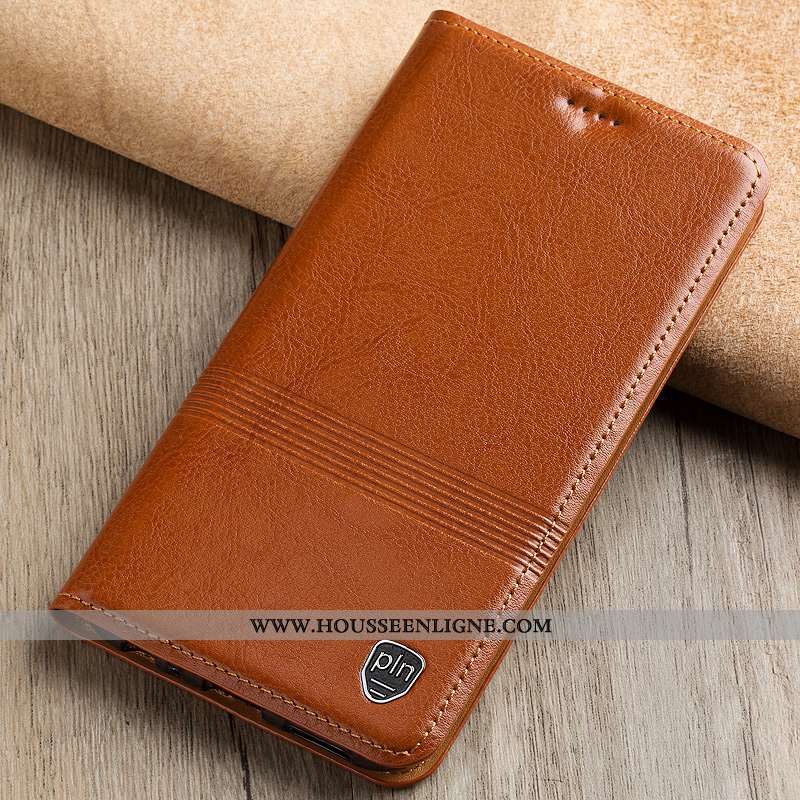 Housse Moto G7 Power Cuir Modèle Fleurie Protection Coque Incassable Tout Compris Étui Marron