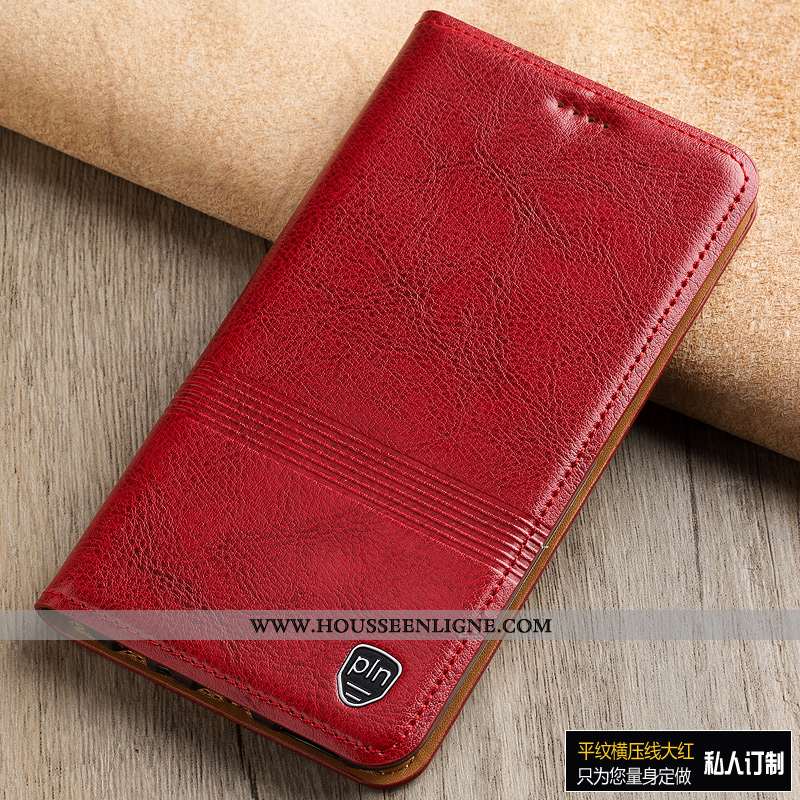 Housse Moto G7 Power Protection Cuir Véritable Téléphone Portable Étui Noir Europe
