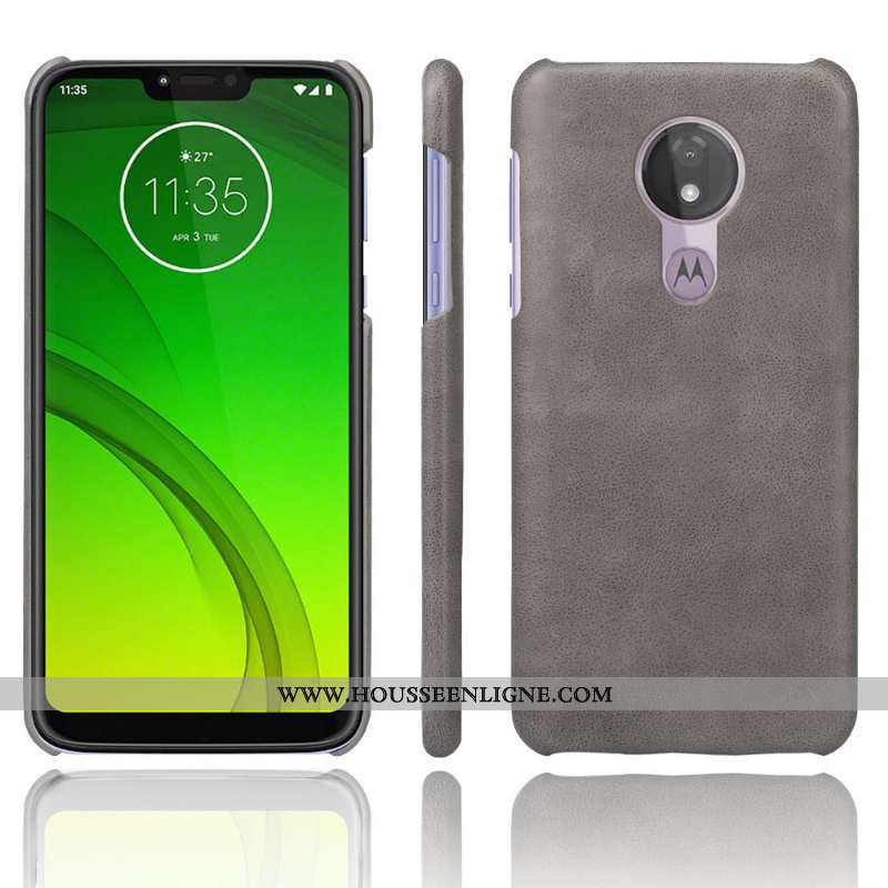Housse Moto G7 Power Ultra Légère Incassable Coque Simple Gris Étui