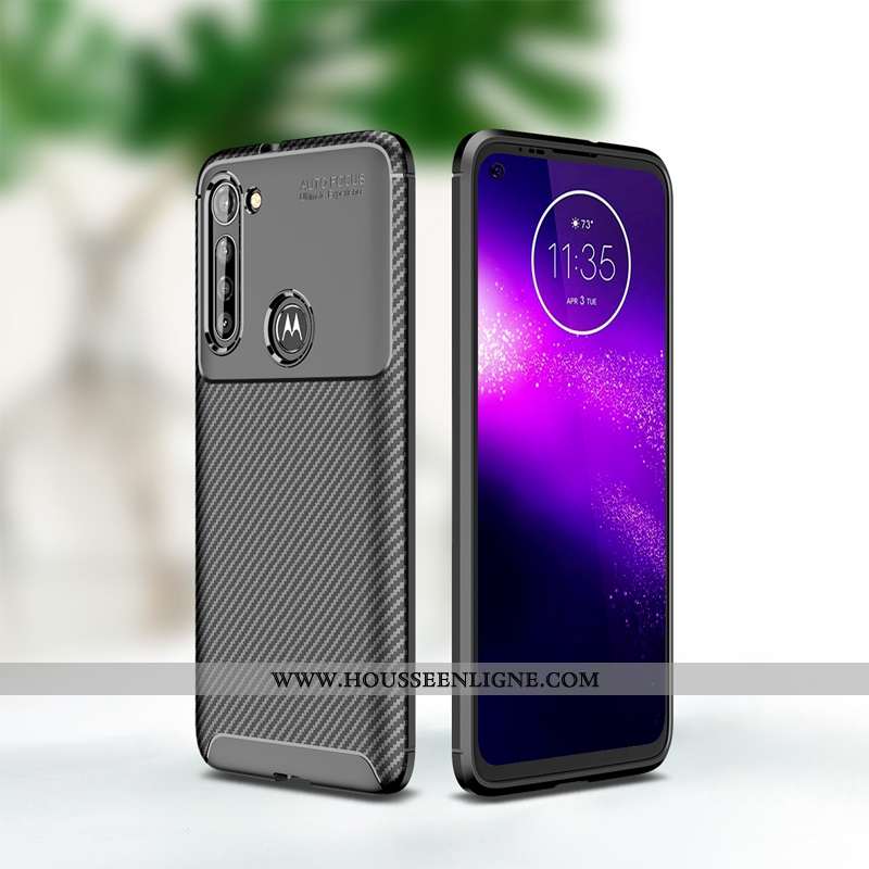 Housse Moto G8 Power Protection Fluide Doux Coque Couleur Unie Étui Téléphone Portable Incassable No
