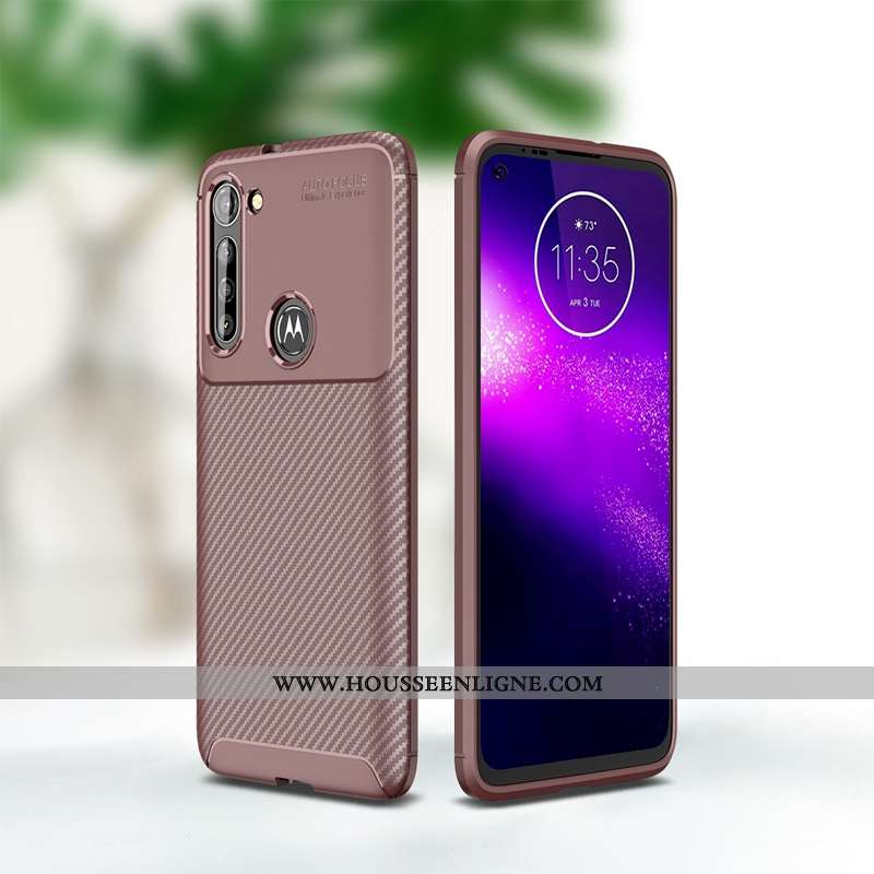Housse Moto G8 Power Protection Fluide Doux Coque Couleur Unie Étui Téléphone Portable Incassable No