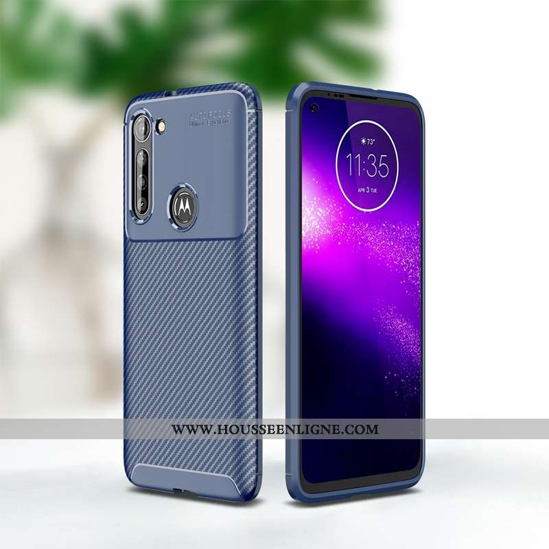 Housse Moto G8 Power Protection Fluide Doux Coque Couleur Unie Étui Téléphone Portable Incassable No