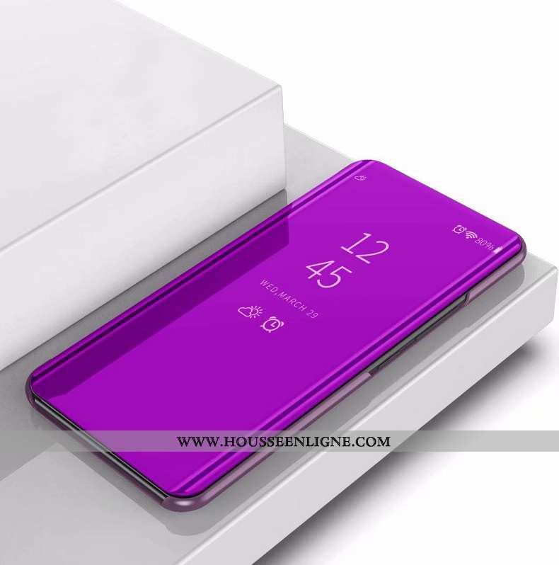 Housse Moto G8 Power Protection Rose Miroir Placage Téléphone Portable Support