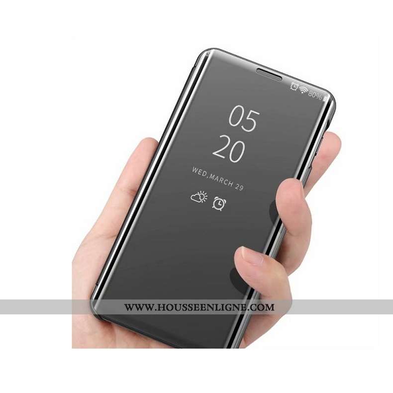 Housse Moto G8 Power Protection Rose Miroir Placage Téléphone Portable Support