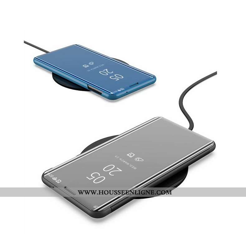 Housse Moto G8 Power Protection Rose Miroir Placage Téléphone Portable Support
