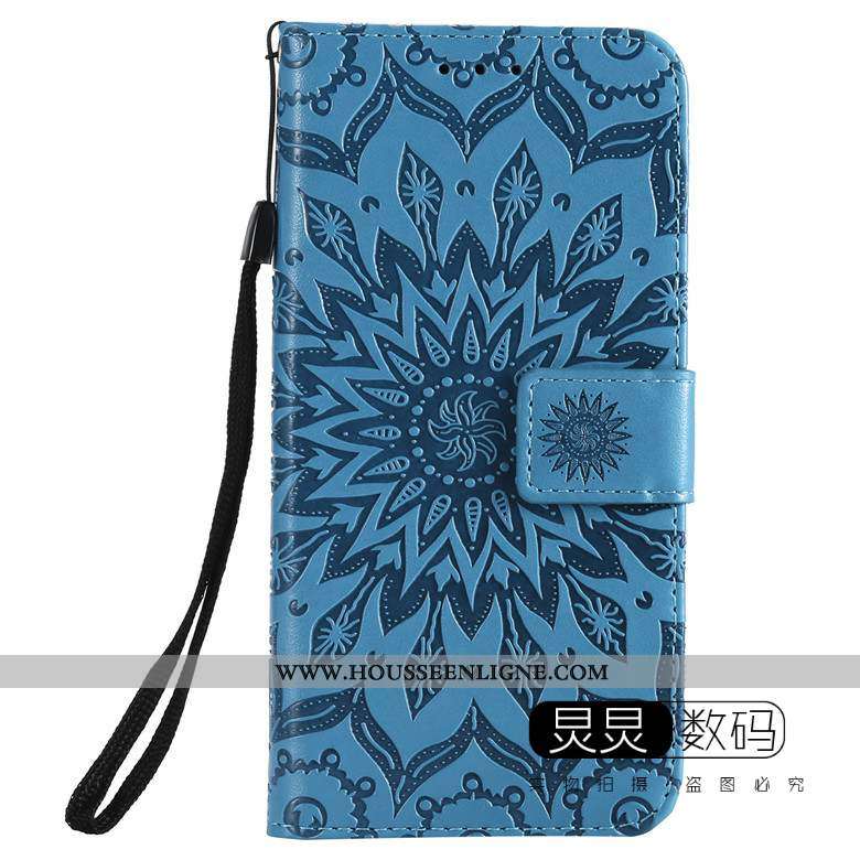 Housse Moto G8 Protection Gaufrage Étui Téléphone Portable Cuir Incassable Tout Compris Verte