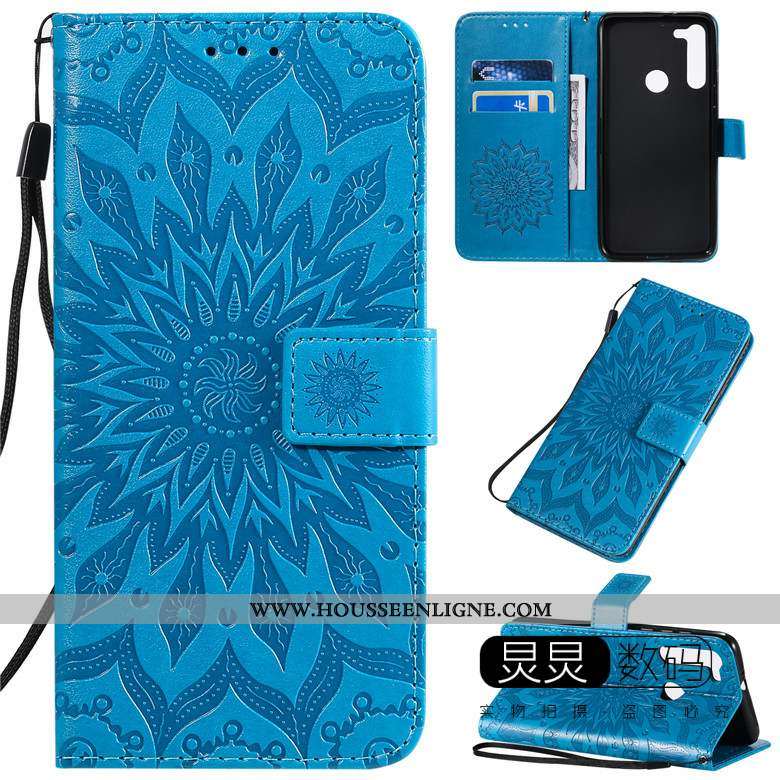 Housse Moto G8 Protection Gaufrage Étui Téléphone Portable Cuir Incassable Tout Compris Verte