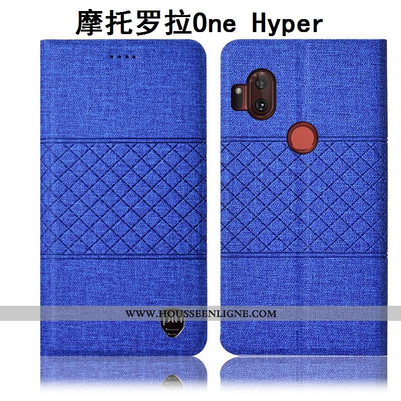 Housse Motorola One Hyper Protection Coque Téléphone Portable Étui Tout Compris Matelassé Noir