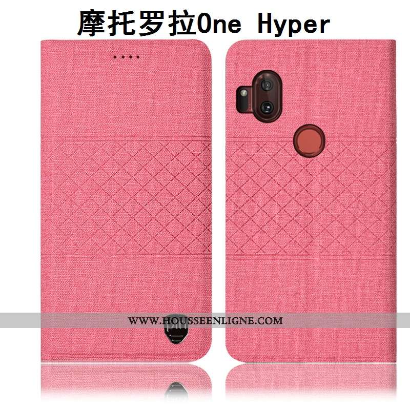 Housse Motorola One Hyper Protection Coque Téléphone Portable Étui Tout Compris Matelassé Noir
