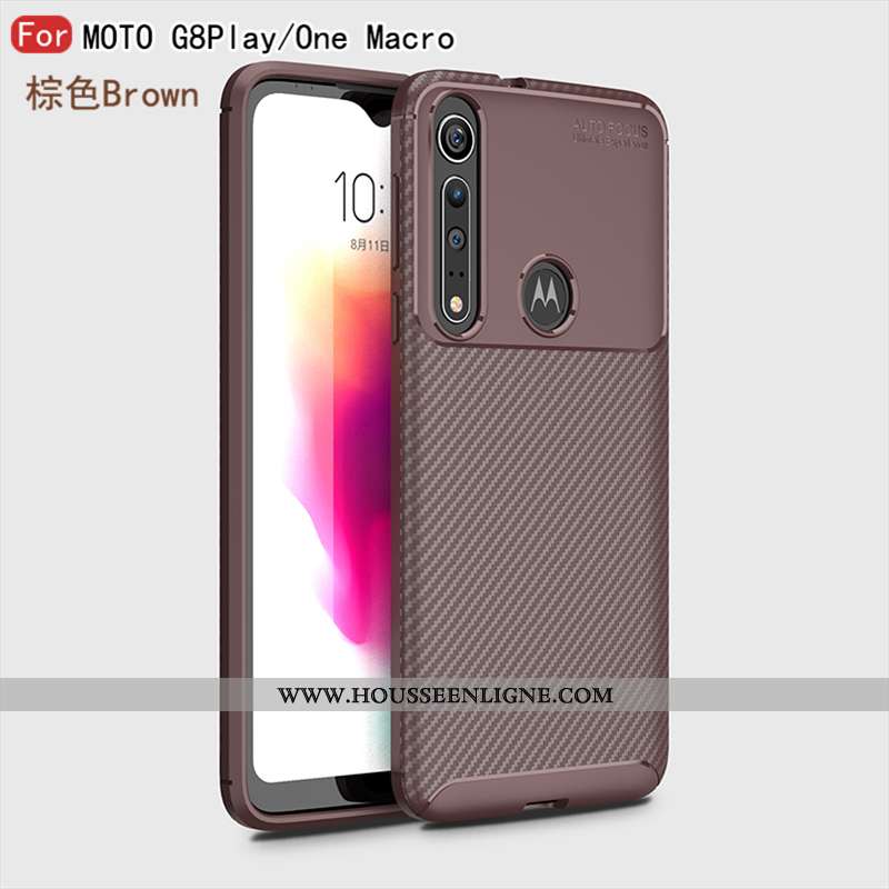 Housse Motorola One Macro Protection Cuir Silicone Tout Compris 2020 Téléphone Portable Fluide Doux 