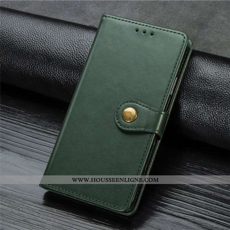 Housse Motorola One Vision Cuir Protection Étui Couleur Unie Coque Simple Rouge
