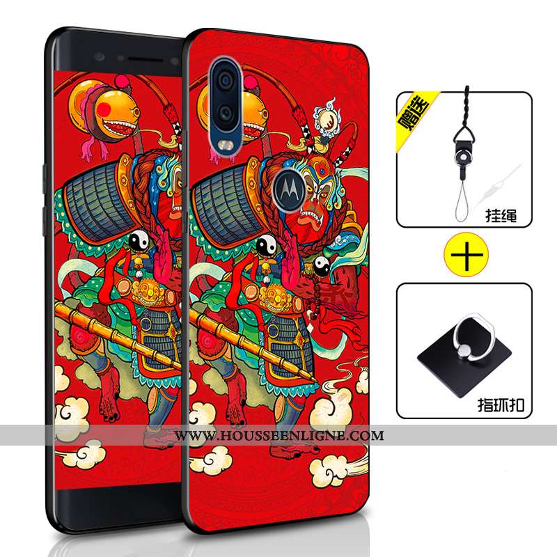 Housse Motorola One Vision Fluide Doux Silicone Coque Incassable Téléphone Portable Bleu Tout Compri