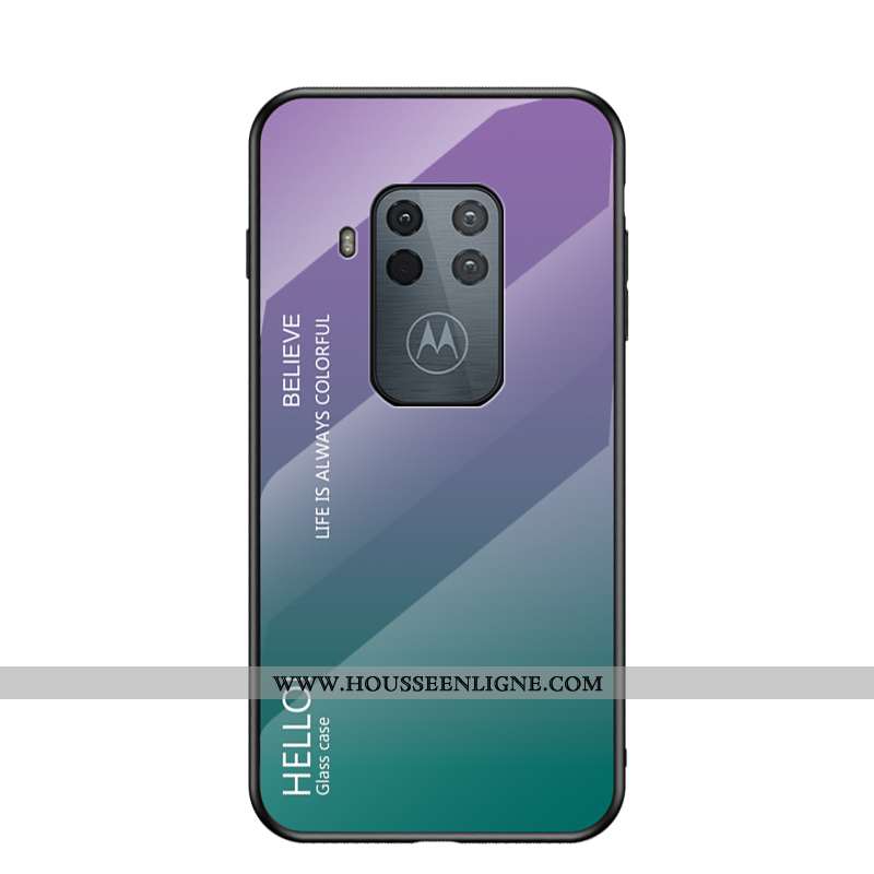 Housse Motorola One Zoom Protection Verre Net Rouge Étui Tendance Difficile Tout Compris