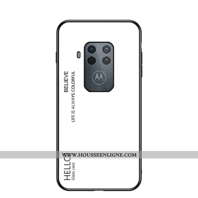 Housse Motorola One Zoom Protection Verre Net Rouge Étui Tendance Difficile Tout Compris
