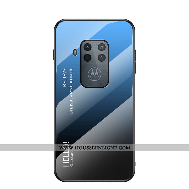 Housse Motorola One Zoom Protection Verre Net Rouge Étui Tendance Difficile Tout Compris