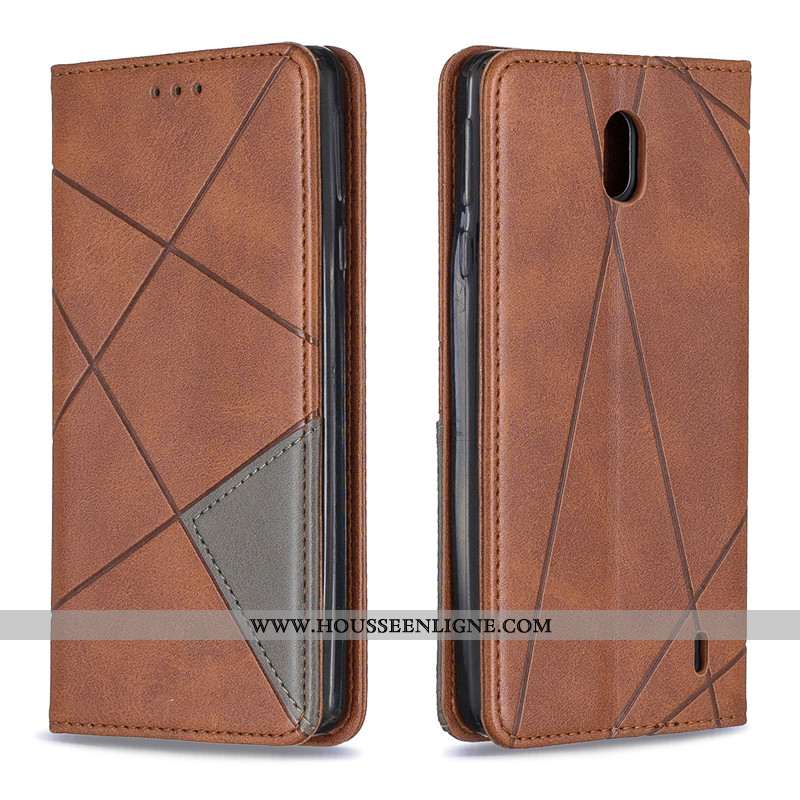 Housse Nokia 1 Plus Protection Ornements Suspendus Téléphone Portable Business Cuir Noir