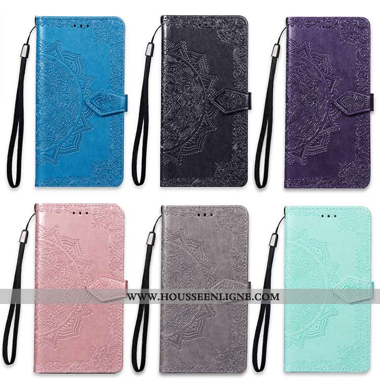 Housse Nokia 2.1 Gaufrage Cuir Incassable Coque Carte Protection Téléphone Portable Verte