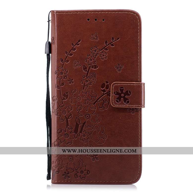 Housse Nokia 2.1 Protection Cuir Rose Clamshell Téléphone Portable Coque Net Rouge