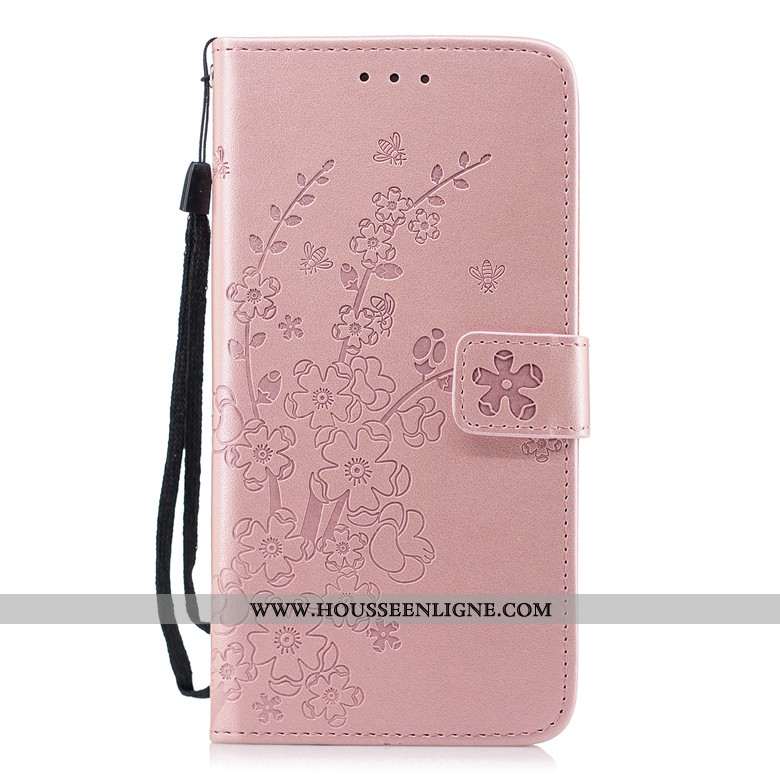 Housse Nokia 2.1 Protection Cuir Rose Clamshell Téléphone Portable Coque Net Rouge