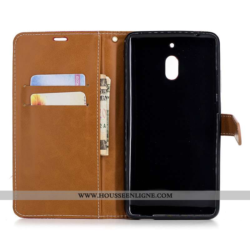 Housse Nokia 2.1 Tendance Protection En Denim Marron Téléphone Portable Coque Nouveau