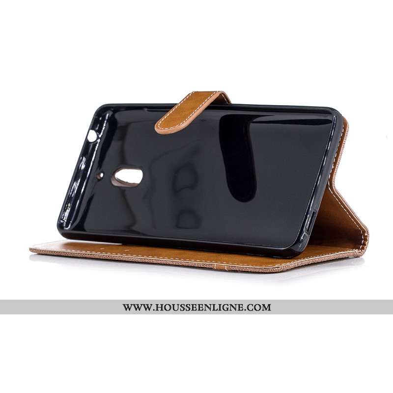 Housse Nokia 2.1 Tendance Protection En Denim Marron Téléphone Portable Coque Nouveau