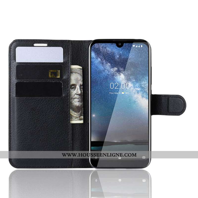 Housse Nokia 2.2 Cuir Protection Étui Violet Téléphone Portable Coque Incassable
