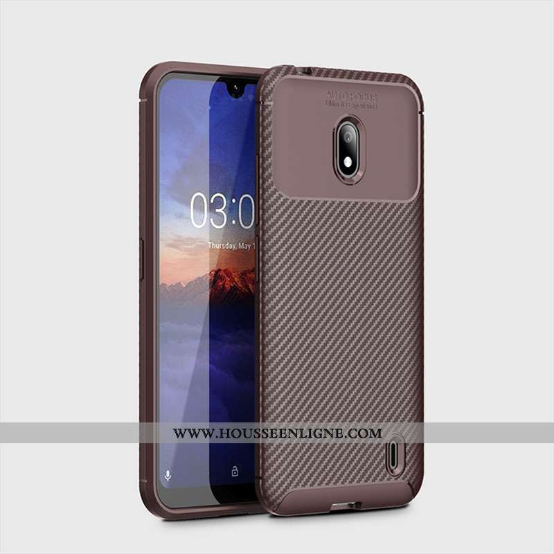 Housse Nokia 2.2 Fluide Doux Protection Délavé En Daim Modèle Fleurie Étui Coque Téléphone Portable 