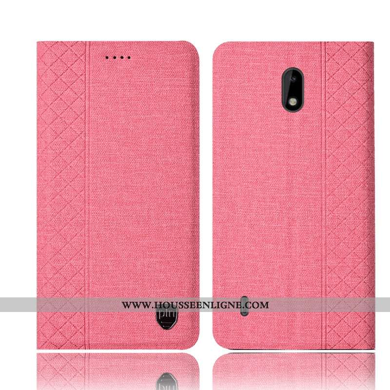 Housse Nokia 2.2 Protection Cuir Coque Incassable Marron Lin