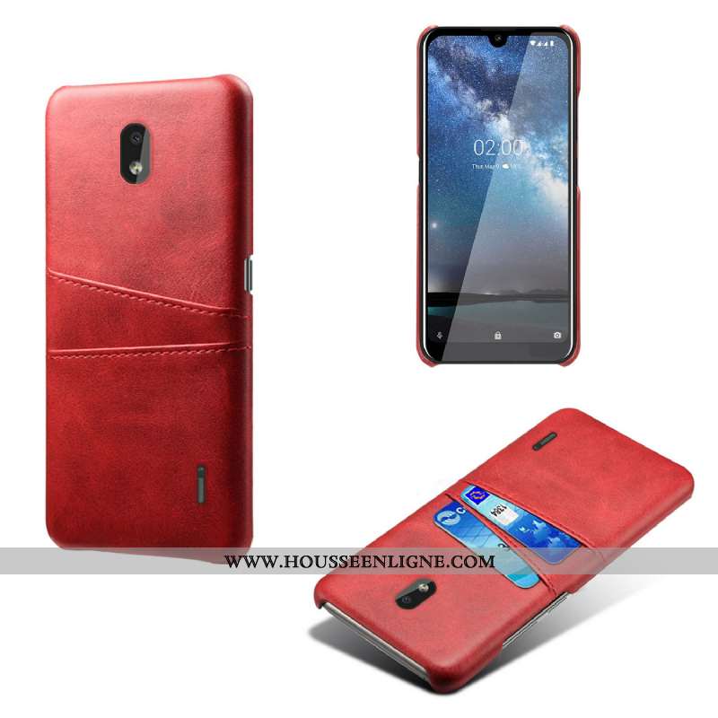 Housse Nokia 2.2 Tendance Cuir Qualité Carte Rose Téléphone Portable Coque