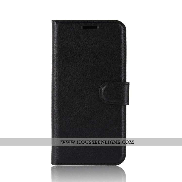 Housse Nokia 2.2 Tendance Cuir Étui Incassable Coque Téléphone Portable Noir
