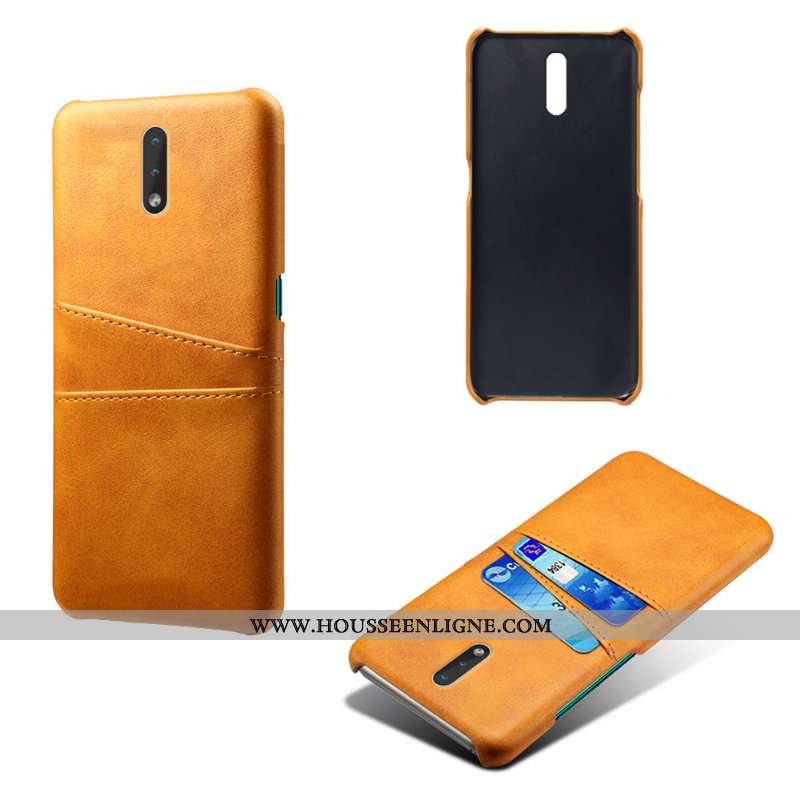 Housse Nokia 2.3 Cuir Protection Étui Légères Difficile Légère Jaune