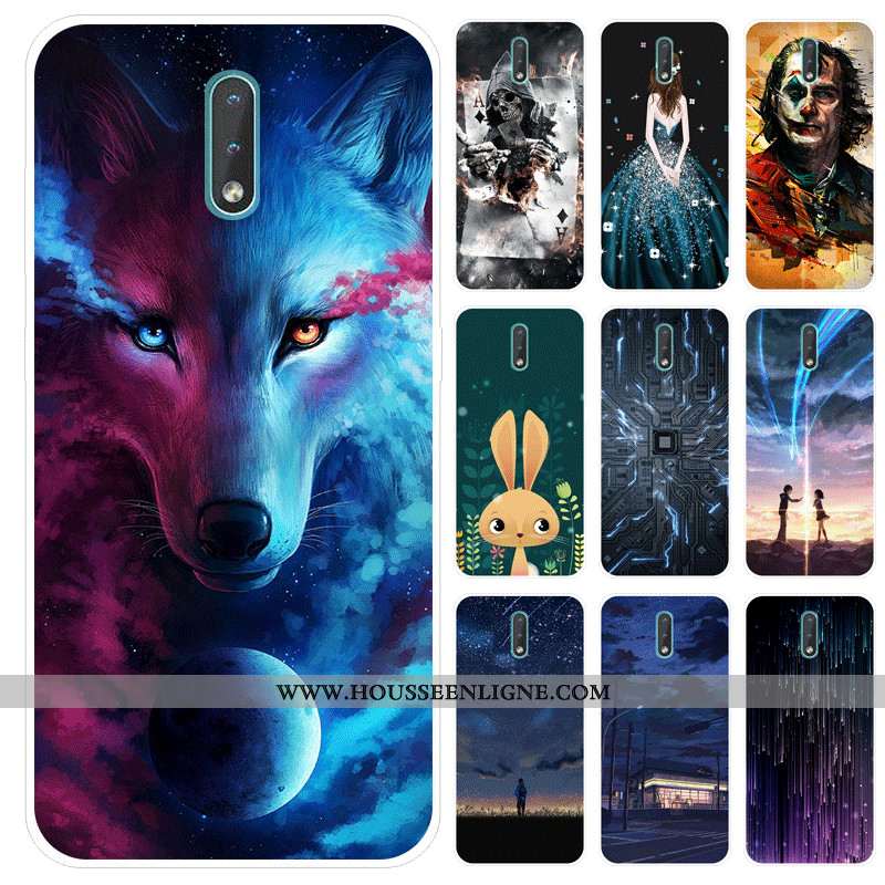 Housse Nokia 2.3 Silicone Protection Téléphone Portable Tendance Étui Gris Coque