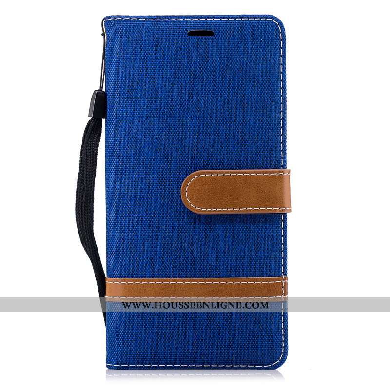 Housse Nokia 3.1 Créatif Portefeuille Coque Support Carte Tout Compris Bleu Marin Bleu Foncé