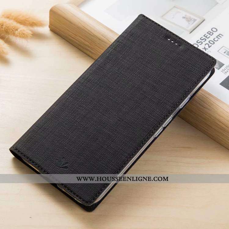 Housse Nokia 3.1 Modèle Fleurie Cuir Tissu Téléphone Portable Coque Carte Noir