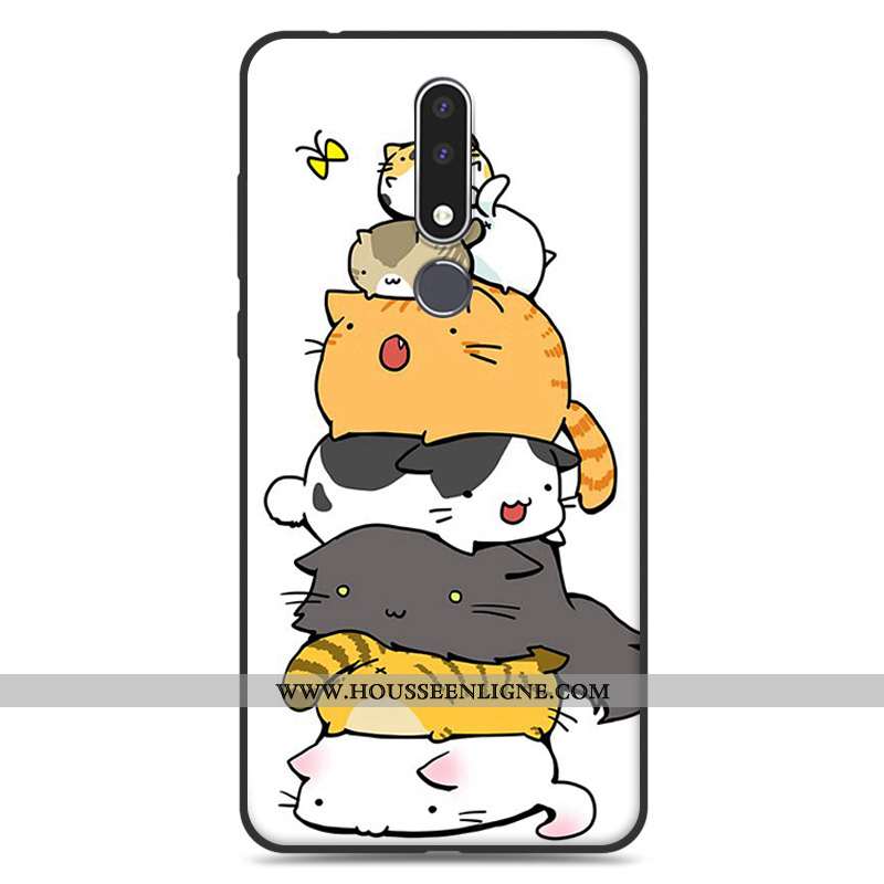 Housse Nokia 3.1 Plus Fluide Doux Silicone Bleu Incassable Dessin Animé Protection Étui