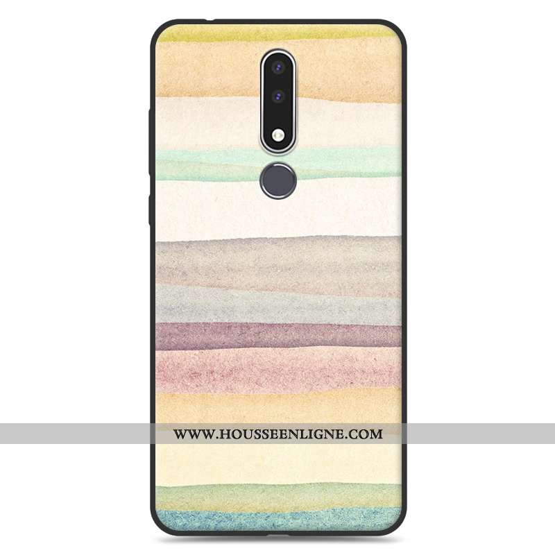 Housse Nokia 3.1 Plus Fluide Doux Silicone Bleu Incassable Dessin Animé Protection Étui