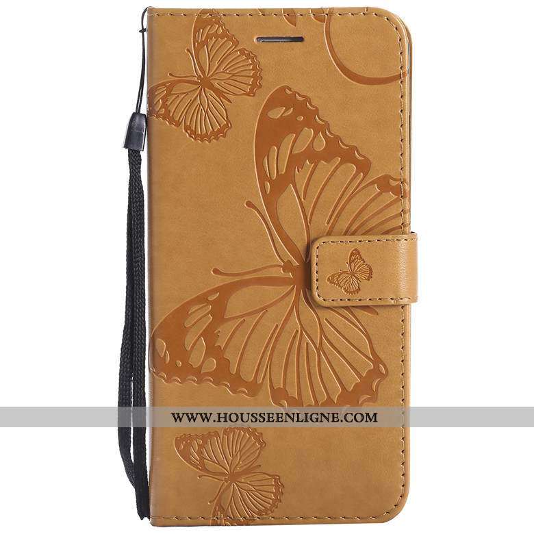 Housse Nokia 3.2 Protection Cuir Étui Jaune Téléphone Portable Fluide Doux Coque