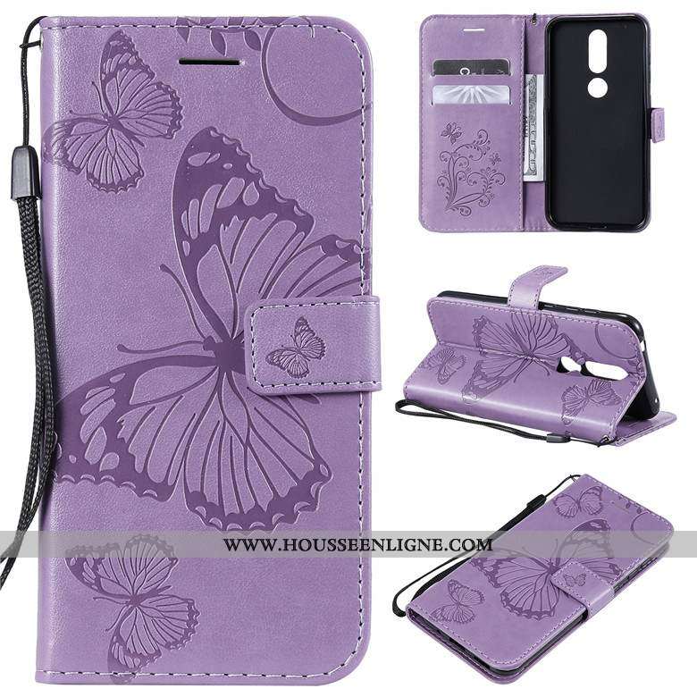 Housse Nokia 3.2 Protection Cuir Étui Jaune Téléphone Portable Fluide Doux Coque