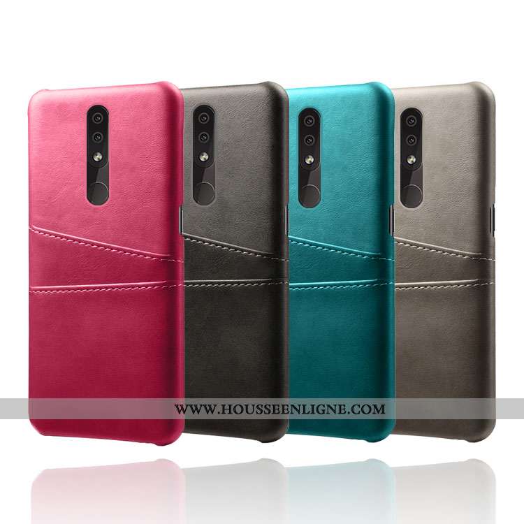 Housse Nokia 4.2 Cuir Protection Tendance Téléphone Portable Coque Incassable Bleu Marin Bleu Foncé