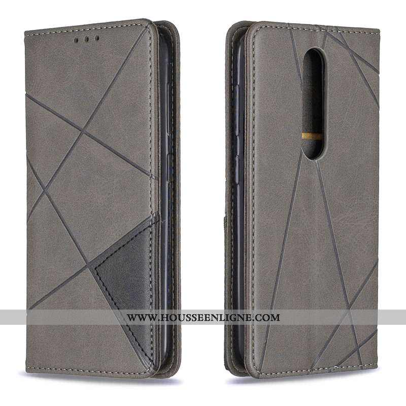 Housse Nokia 4.2 Ornements Suspendus Cuir Business Simple Noir Protection Couleur Unie