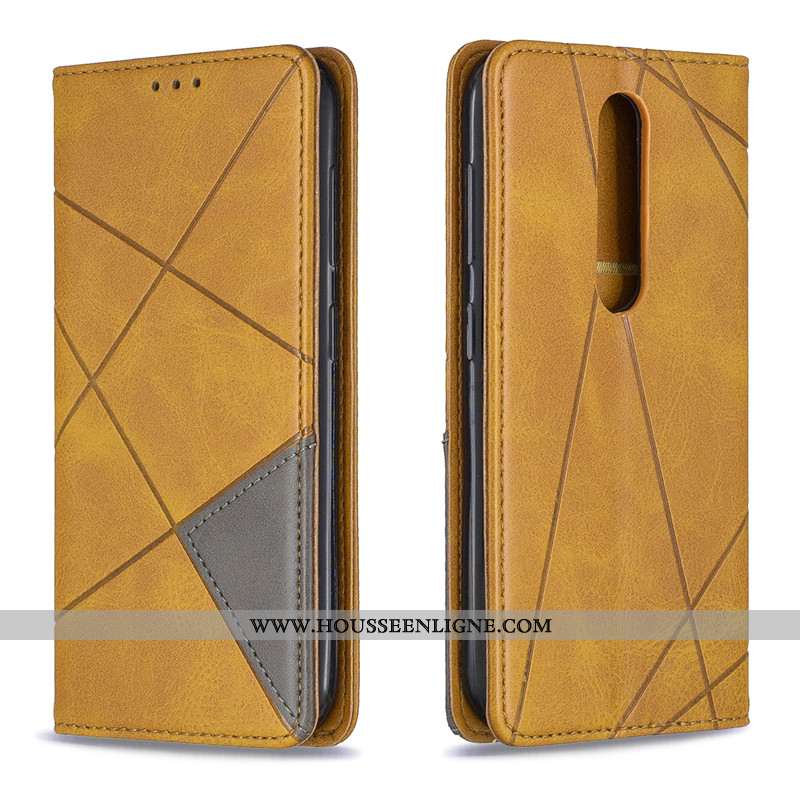 Housse Nokia 4.2 Ornements Suspendus Cuir Business Simple Noir Protection Couleur Unie
