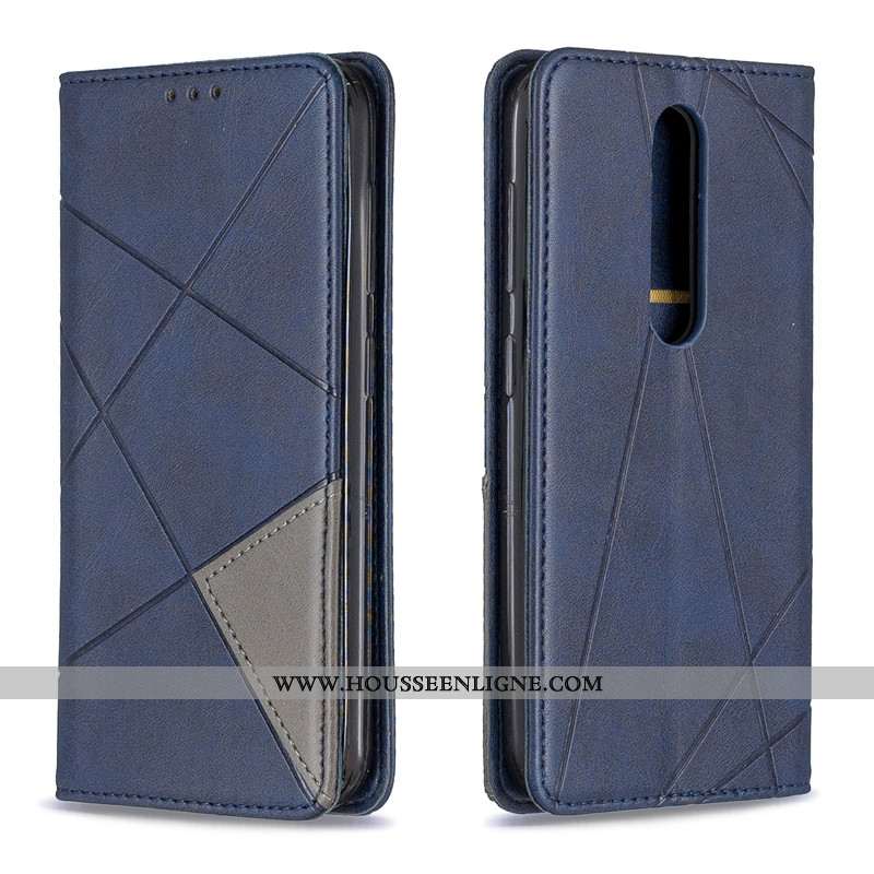 Housse Nokia 4.2 Ornements Suspendus Cuir Business Simple Noir Protection Couleur Unie